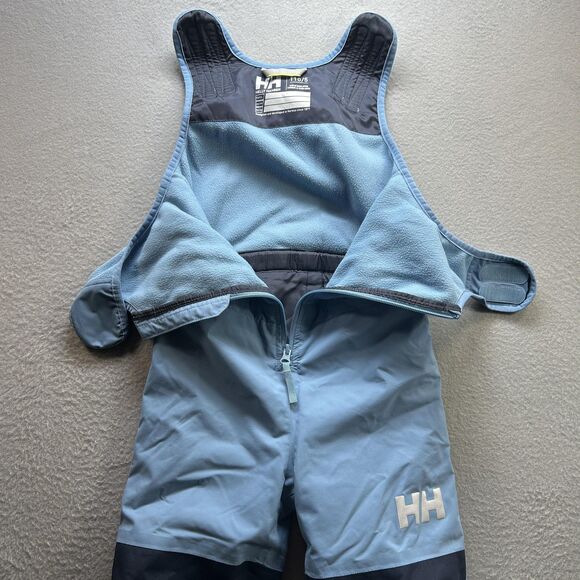 Helly-Hansen Kids Little Vertical Insulated Salopette Bib Pant 110/5 Blue Ski - Picture 5 of 16